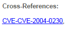 Finding CVE Names in Service Reports Using Elements