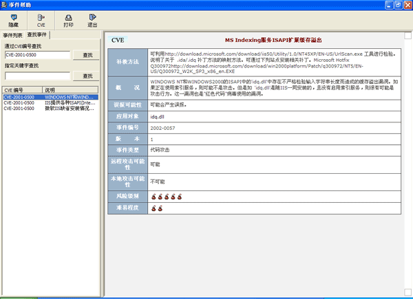Documentation of Finding Elements Using CVE Names